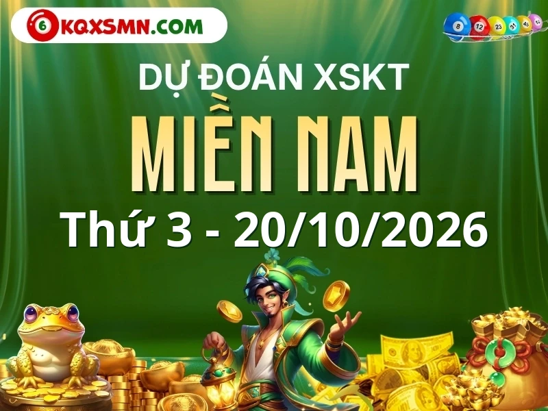 Dự đoán XSMN 20/10/2026, soi cầu Xổ Số Miền Nam 20-10-2026