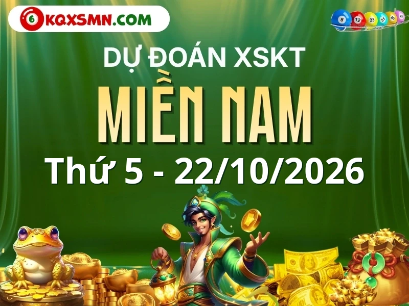 Dự đoán XSMN 22/10/2026, soi cầu Xổ Số Miền Nam 22-10-2026