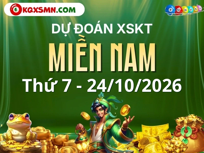 Dự đoán XSMN 24/10/2026, soi cầu Xổ Số Miền Nam 24-10-2026