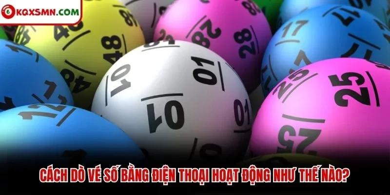 Cách dò vé số bằng điện thoại hoạt động như thế nào