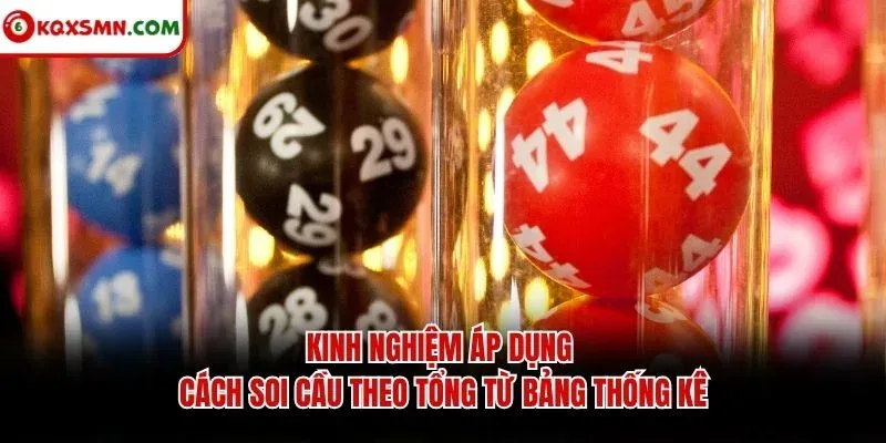 Kinh nghiệm áp dụng cách soi cầu theo tổng từ bảng thống kê