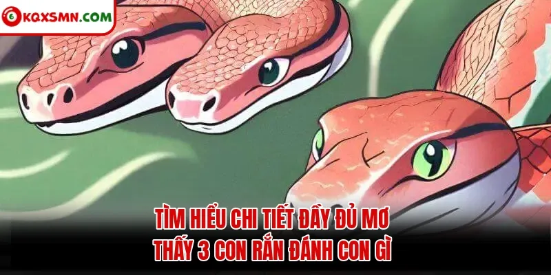 Tìm hiểu chi tiết đầy đủ mơ thấy 3 con rắn đánh con gì