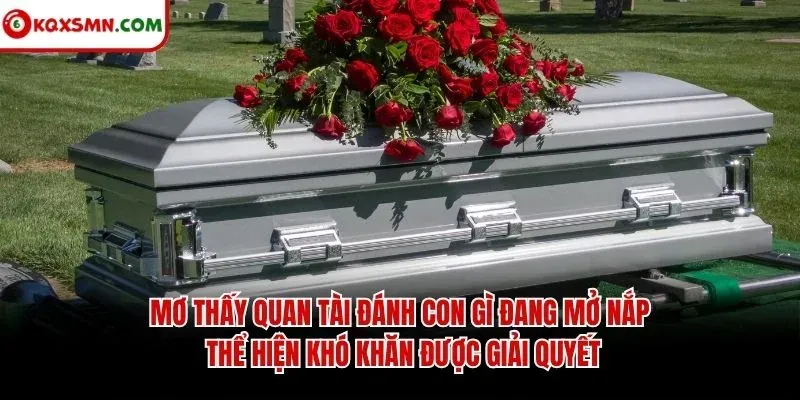 Mơ thấy quan tài đánh con gì đang mở nắp thể hiện khó khăn được giải quyết