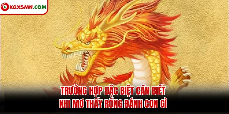 Trường hợp đặc biệt cần biết khi mơ thấy rồng đánh con gì