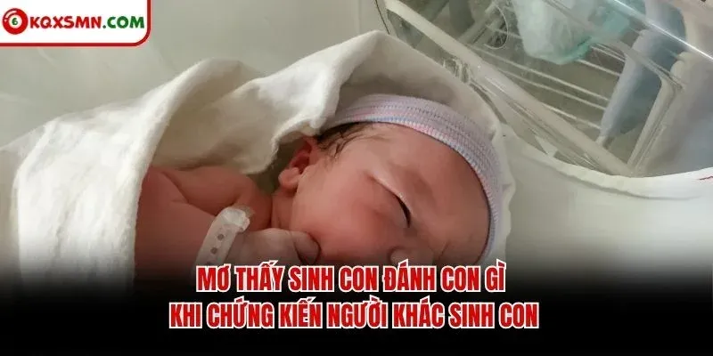 Mơ thấy sinh con đánh con gì khi chứng kiến người khác sinh con